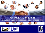 We Are All in Sales